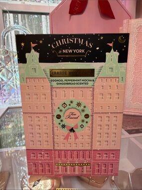 Too Faced Holiday Gift Set — Pink & Mint Hotel Café Packaging NEW NEVER USED